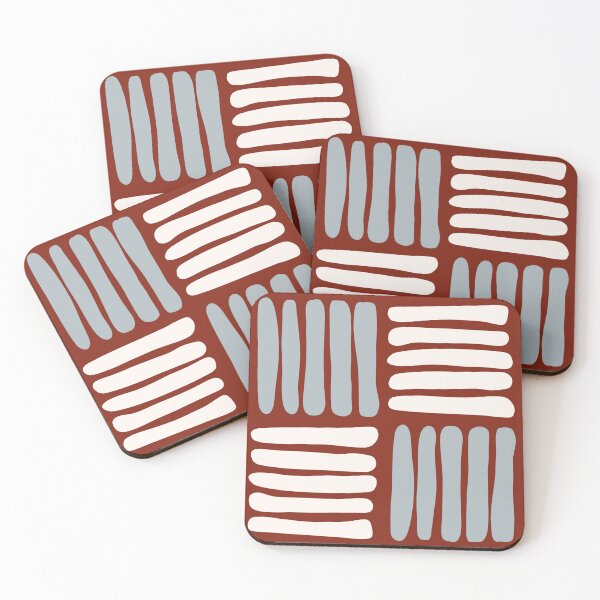 Item preview, Blue, White and Red Criss Cross Pattern designed and sold by madewithlaura.
