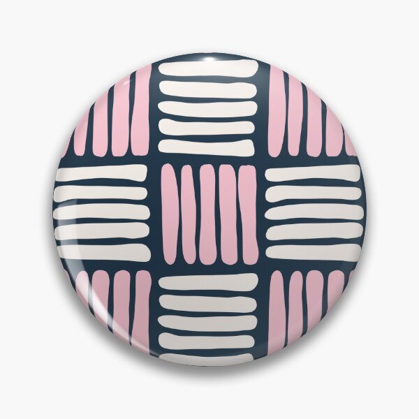 Item preview, Pink, White and Navy Criss Cross Pattern designed and sold by madewithlaura.