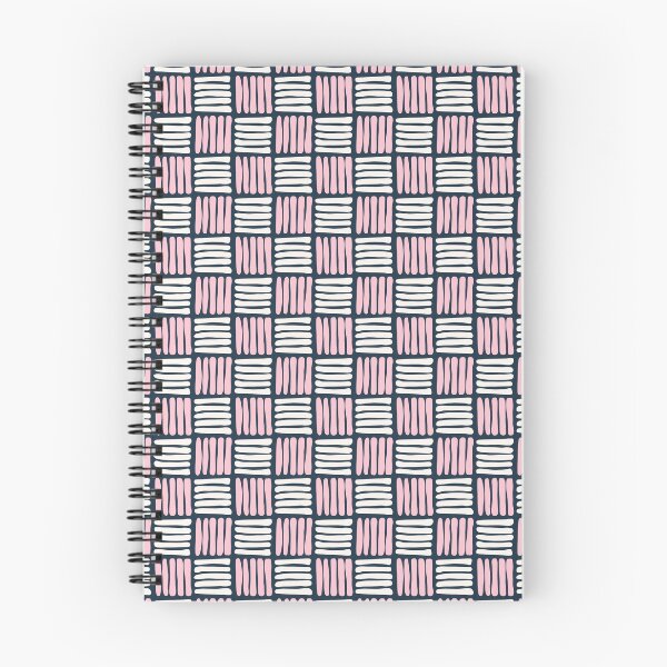 Item preview, Pink, White and Navy Criss Cross Pattern designed and sold by madewithlaura.