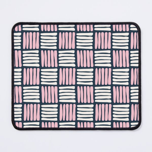 Item preview, Pink, White and Navy Criss Cross Pattern designed and sold by madewithlaura.