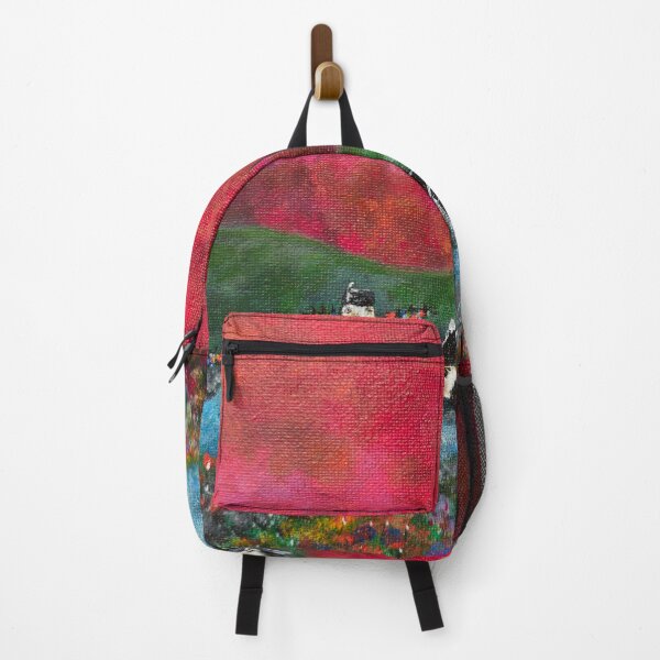 Item preview, Village on the river bank designed and sold by Bold Colour Art.
