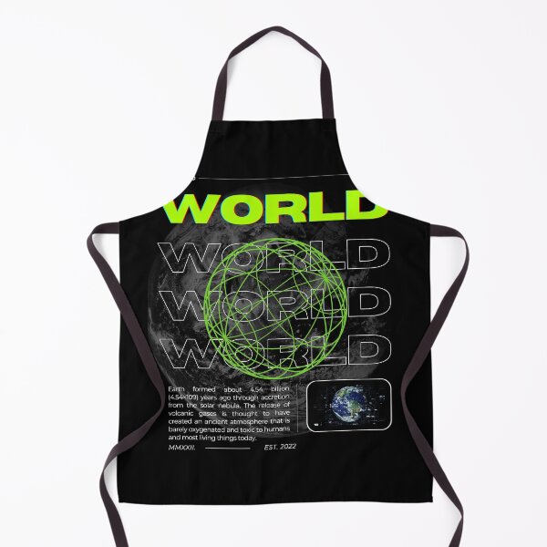Item preview, World Typography Design - Earth and Modern Graphics Art - black designed and sold by danfreeze.