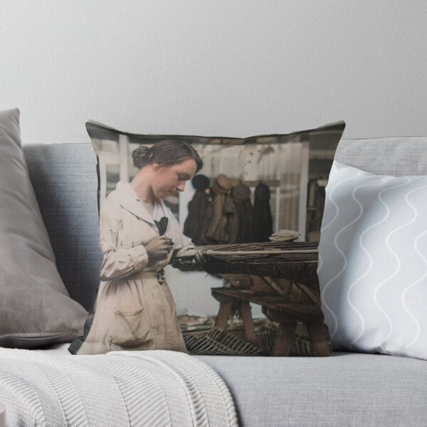 Item preview, Woman airplane factory worker during WWI designed and sold by 19th Century in Color.