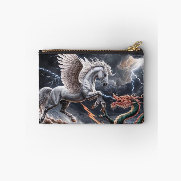 Item preview, Greek Style Pegasus Fighting Chinese Dragon designed and sold by Skye Ryan-Evans.