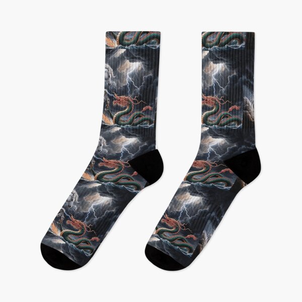 Item preview, Greek Style Pegasus Fighting Chinese Dragon designed and sold by Skye Ryan-Evans.