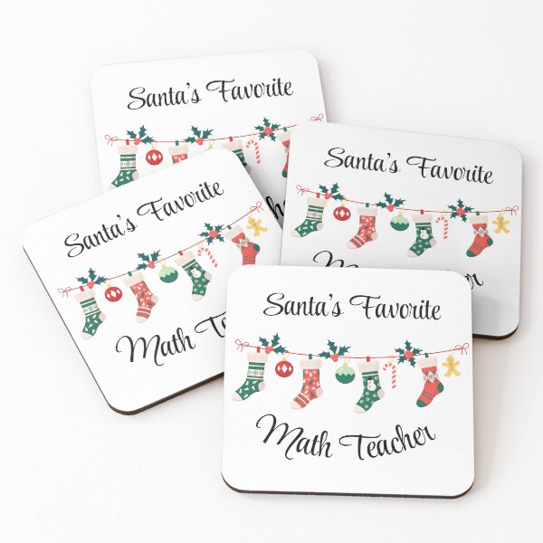 Item preview, Santa's favorite Math Teacher designed and sold by M1234s.