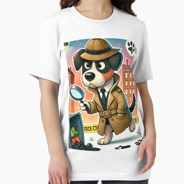 Item preview, Mischievous Detective Dog Solving a Paw-some Mystery designed and sold by PawsAndGiggles.