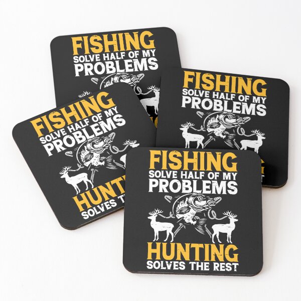 Item preview, Fishing Solve Half Of My Problems Hunting Solves The Rest- Fishing And Hunting Lovers  designed and sold by Smix Pixels.