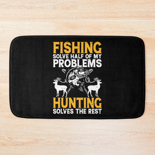 Item preview, Fishing Solve Half Of My Problems Hunting Solves The Rest- Fishing And Hunting Lovers  designed and sold by Smix Pixels.