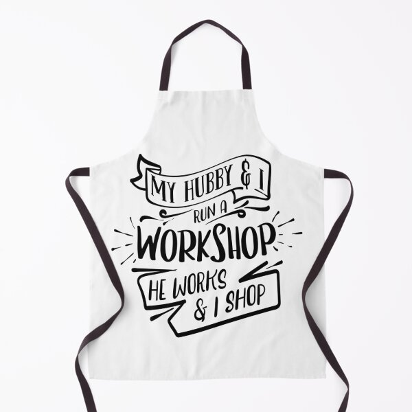Item preview, My Hubby and I Run a Workshop – Funny Couple's Humor designed and sold by Mundo Tees.