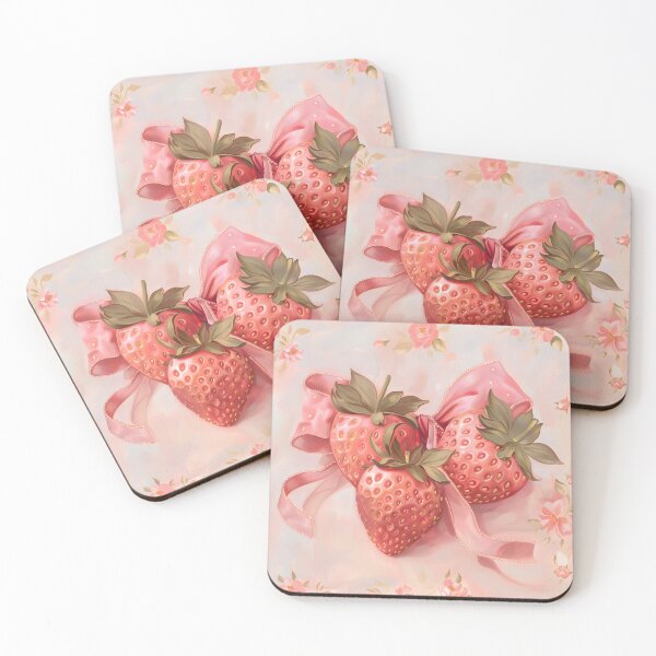 Item preview, Cottagecore Shabby Chic Strawberries designed and sold by cottagecorococo.