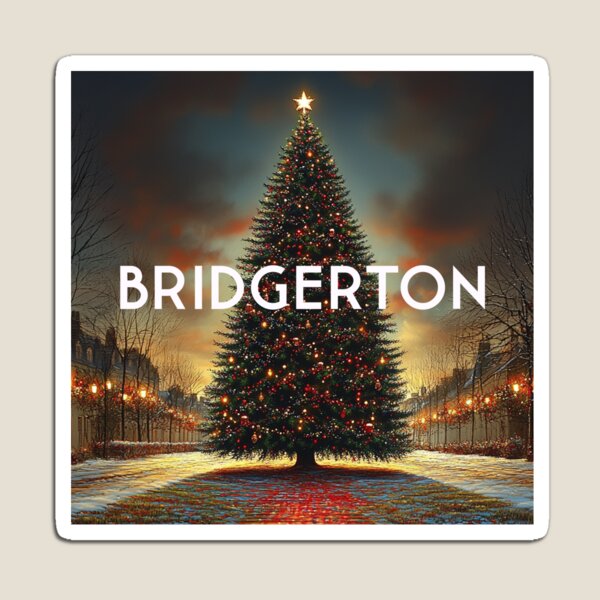 Aperçu de l'œuvre Arbre de Noël de Bridgerton sur Netlfix créée et vendue par KamiTrendz.