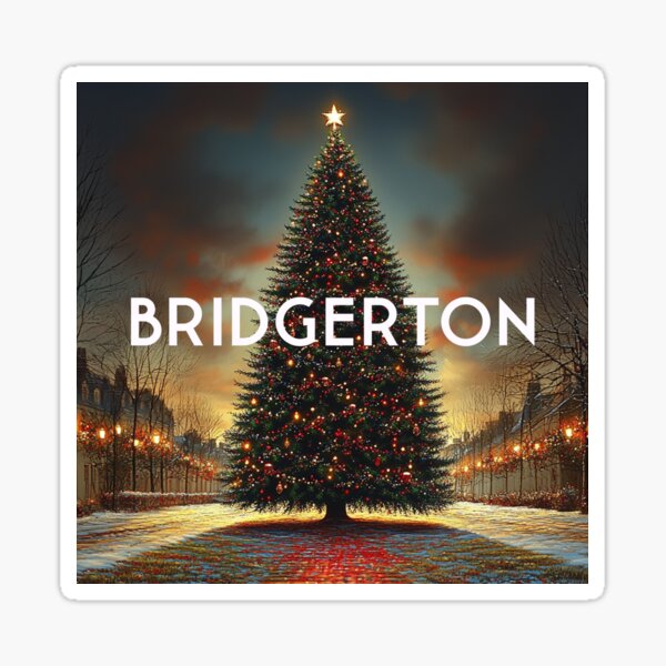 Aperçu de l'œuvre Arbre de Noël de Bridgerton sur Netlfix créée et vendue par KamiTrendz.