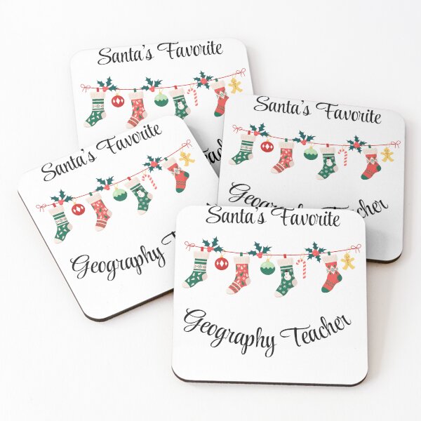 Item preview, Santa's favorite Geography Teacher designed and sold by M1234s.