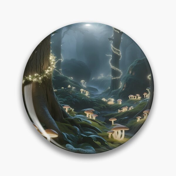 Artikelvorschau, Mystischer mondbeschienener Wald in der Nacht entworfen und verkauft von ElmoCreates.