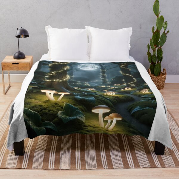 Item preview, Mystical Moonlit Forest in Night designed and sold by ElmoCreates.