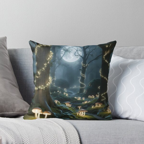 Item preview, Mystical Moonlit Forest in Night  designed and sold by ElmoCreates.