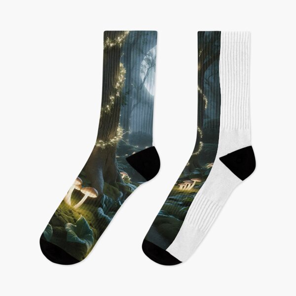 Item preview, Mystical Moonlit Forest in Night  designed and sold by ElmoCreates.