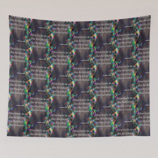 Item preview, "Gratitude is the antidote to holiday overwhelm." designed and sold by CUTESTUFFnow.