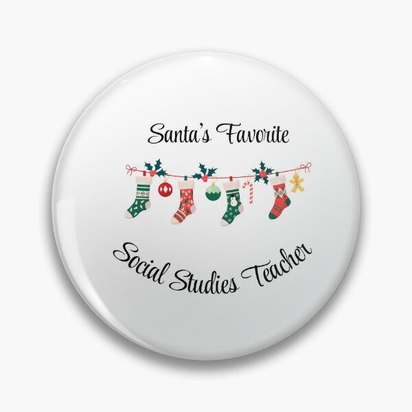 Item preview, Santa's favorite Social Studies Teacher designed and sold by M1234s.