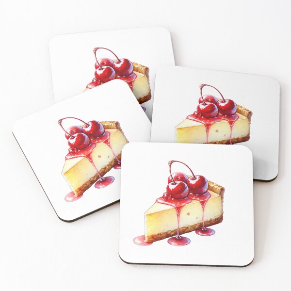 Item preview, Cherry Cheesecake with Juicy Topping designed and sold by Little Care Studio.