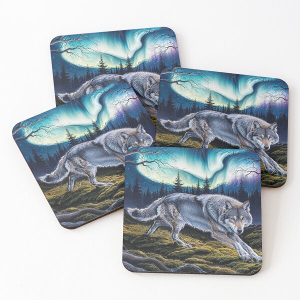 Item preview, Earth Reclaims the Wolf Nature art designed and sold by Skye Ryan-Evans.