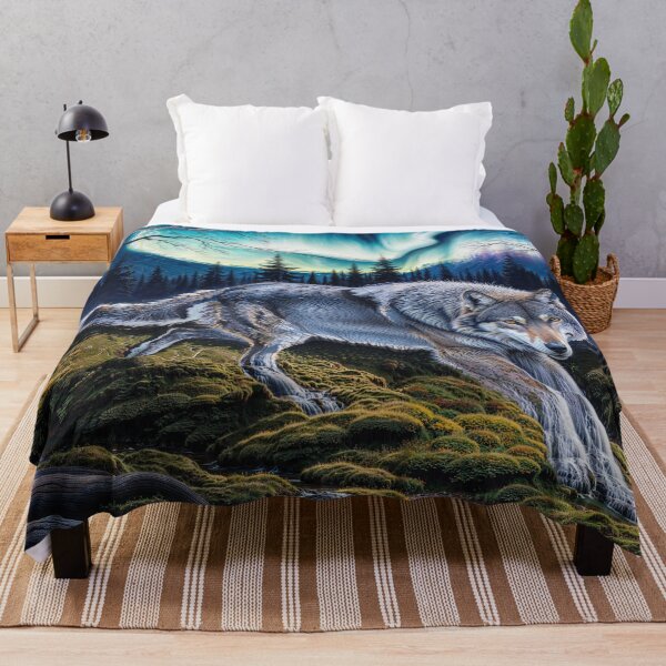 Item preview, Earth Reclaims the Wolf Nature art designed and sold by Skye Ryan-Evans.