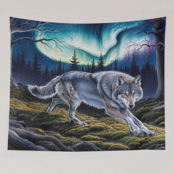Item preview, Earth Reclaims the Wolf Nature art designed and sold by Skye Ryan-Evans.