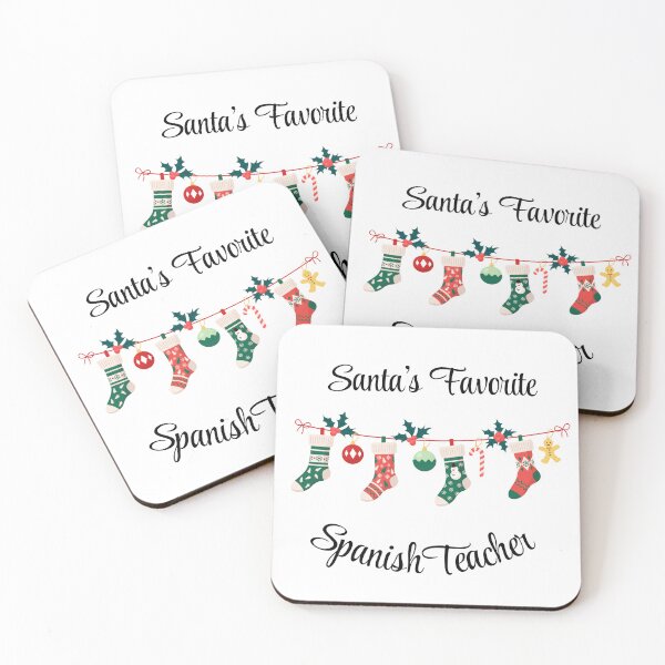 Item preview, Santa's favorite Spanish Teacher designed and sold by M1234s.