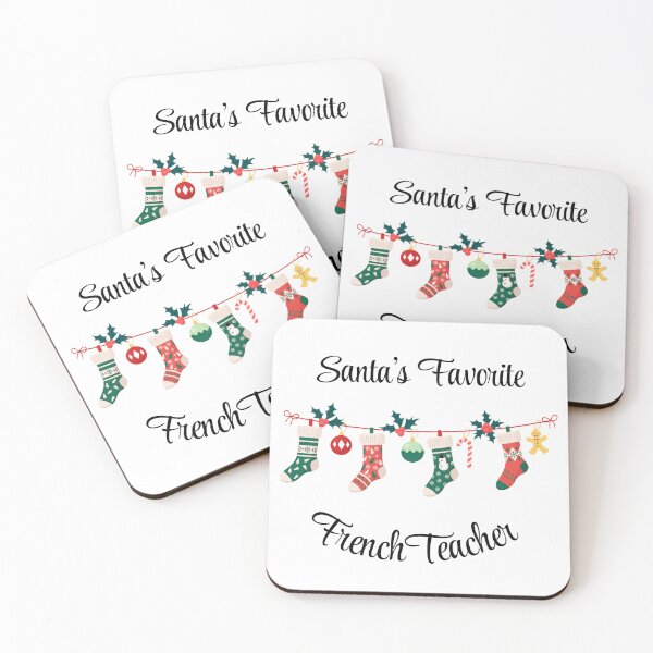 Item preview, Santa's favorite French Teacher designed and sold by M1234s.
