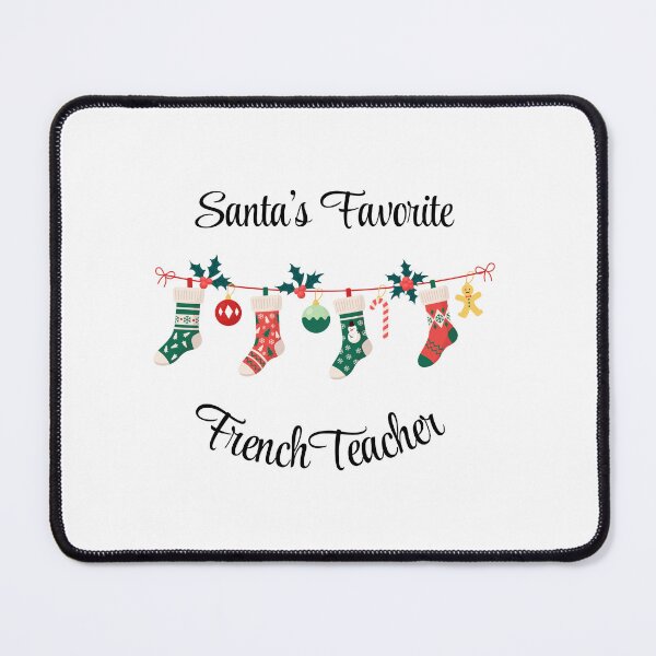 Item preview, Santa's favorite French Teacher designed and sold by M1234s.