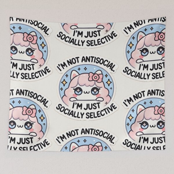 Item preview, Socially Selective & Proud designed and sold by cherryfoxy24.