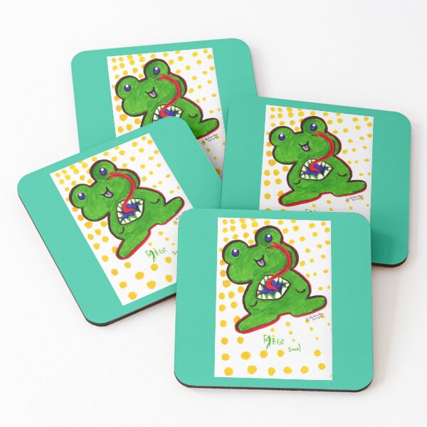 Item preview, Fregi Original Character Cute Kawaii Surreal Popart Monster Frog  Cryptid Creature designed and sold by RainbowDoveShop.