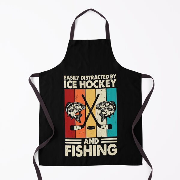 Item preview, Easily Distracted By Ice Hokey And Fishing - Fishing And Nature Lovers designed and sold by Smix Pixels.