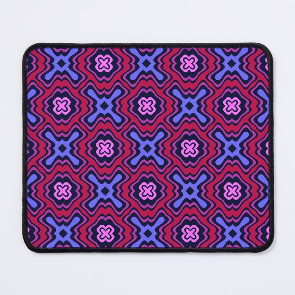 Item preview, Geometric Arabesque Pattern in Vibrant Pink and Blue designed and sold by AleksaDesignMTL.