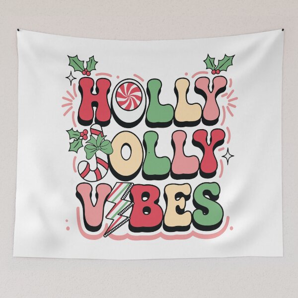 Item preview, Holly Jolly Vibes Retro Christmas designed and sold by RubyCollection.