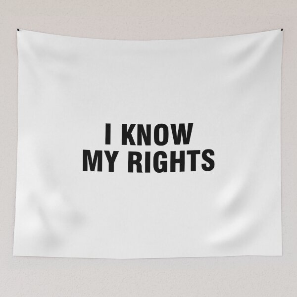Item preview, I know my rights designed and sold by allthetees.