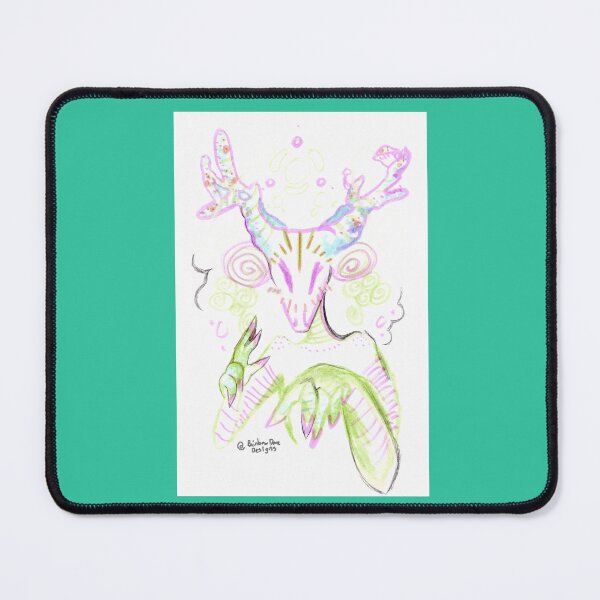 Item preview, Spirit the Wendingo - Original Character UV Reactive Cute Kawaii Surreal Pastel Popart Cryptid Creature designed and sold by RainbowDoveShop.
