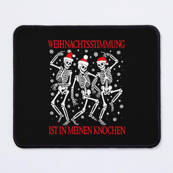 Item preview, Funny Christmas Dancing Skeletons German Christmas Spirit Goth Xmas Holiday Matching designed and sold by Bad Kitty Designz.