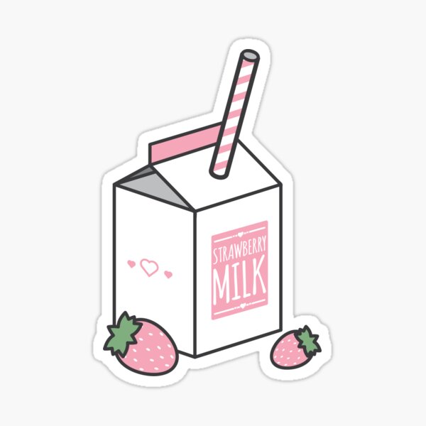 Strawberry Milk Sticker