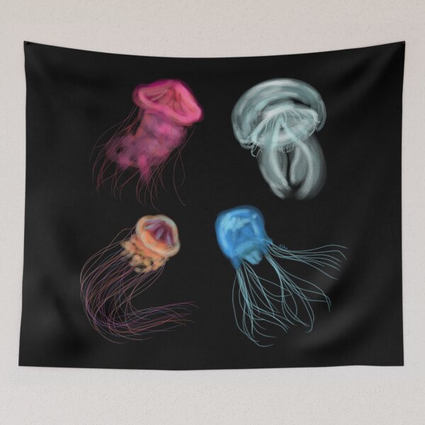 Item preview, Jellyfish four box lion pink meanie moon designed and sold by E-Shu.