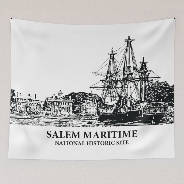 Aperçu de l'œuvre Site historique national maritime de Salem créée et vendue par Lakeric Cityscapes.
