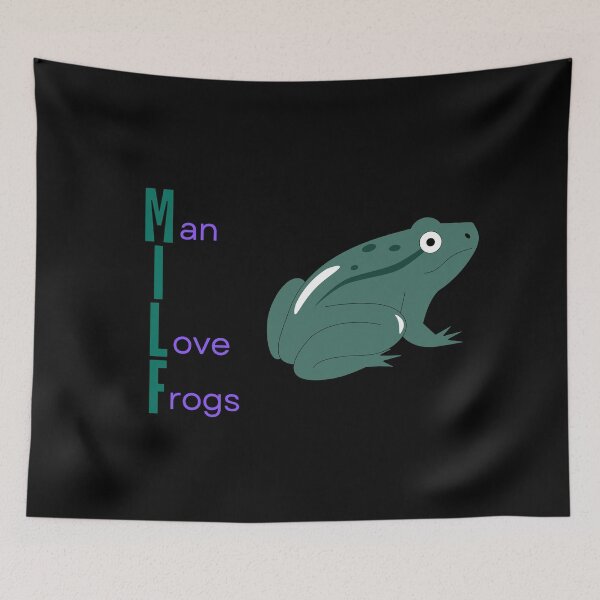 Item preview, Man I Love Frogs designed and sold by Mushroom Patch Designs.