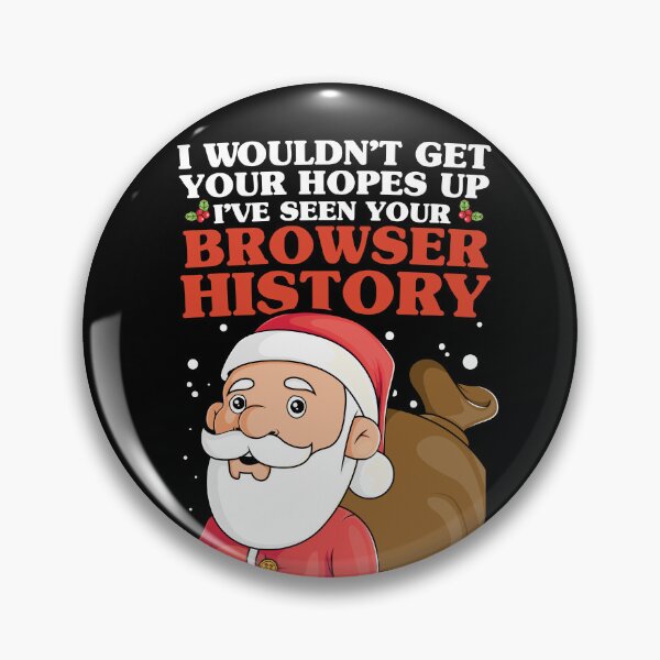 Item preview, Browser history - funny Christmas Santa  designed and sold by messy-nessie.