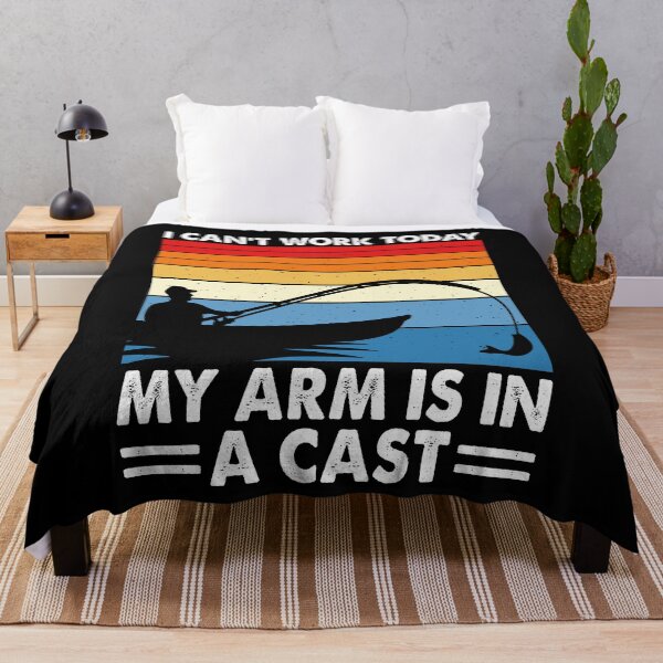 Item preview, I Can't Work Today My Arms Is In A Cast- Fishing And Nature Lovers Vintage Sunset designed and sold by Smix Pixels.