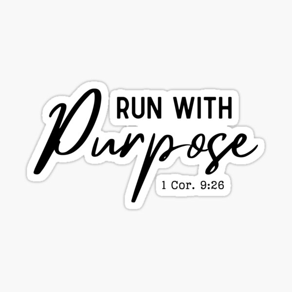 Item preview, Run with Purpose Christian Minimalist Inspirational Tshirt designed and sold by MavenTees-.