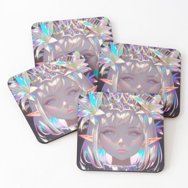 Item preview, Sparkle Crown Elf Warrior Anime Girl designed and sold by bubblegoth.