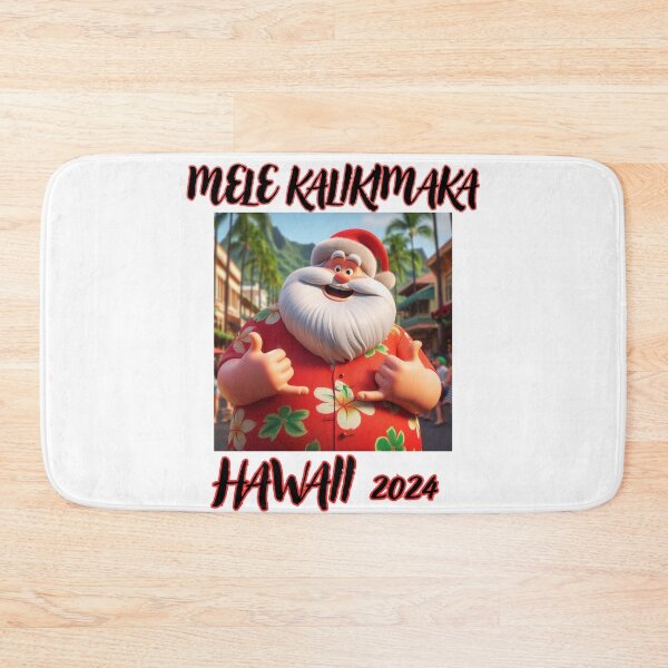 Item preview, Mele Kalikimaka Fat Santa Shaka Sign designed and sold by HumorMe808.