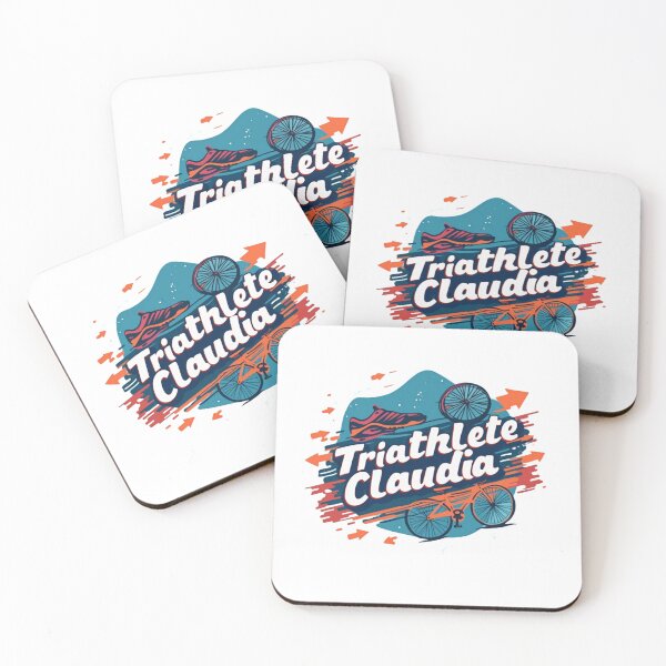 Item preview, Dynamic Triathlete Claudia - Swim, Bike, Run designed and sold by Triathlongram.