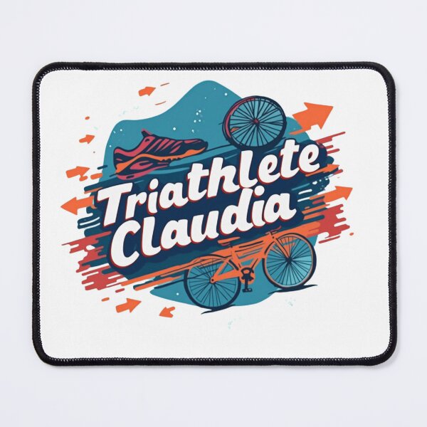 Item preview, Dynamic Triathlete Claudia - Swim, Bike, Run designed and sold by Triathlongram.